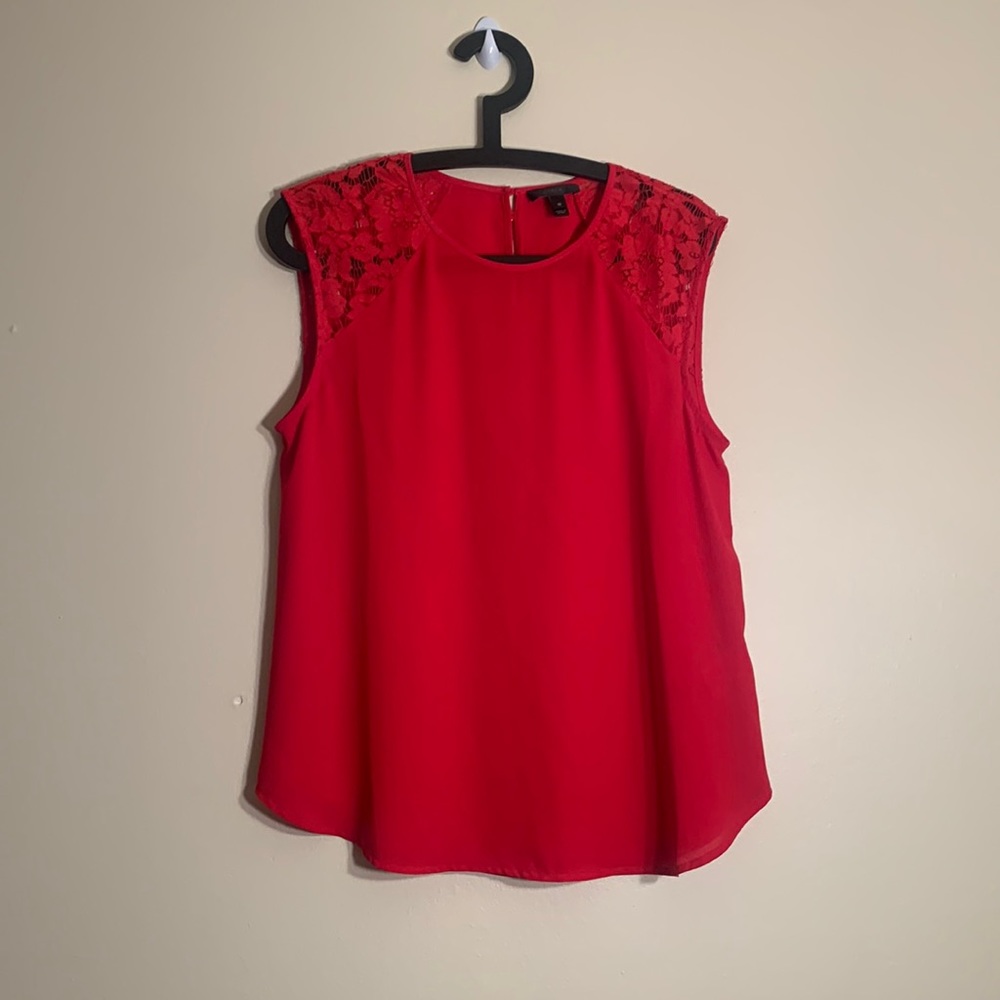 J Crew size 10 Women Red Tank Top
